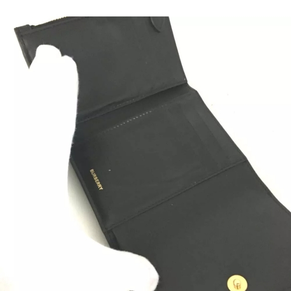 BURBERRY Nova Check Canvas Leather Trifold Wallet - Picture 5 of 8